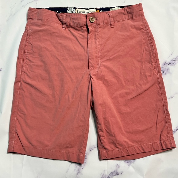 Tailor vintage men’s salmon shorts size 32 - Picture 1 of 5